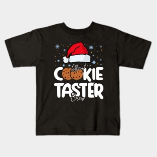 Official Cookie Taster Crew - Funny And Sweet Christmas Design Kids T-Shirt